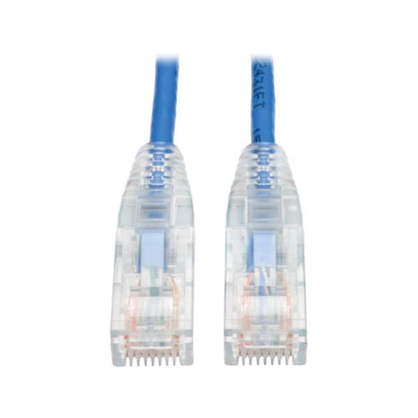 Doomsday 5 ft. Cat6 Gigabit Snagless Molded Slim UTP Patch Cable UTP PVC Mela to Male, Blue DO749750 - main